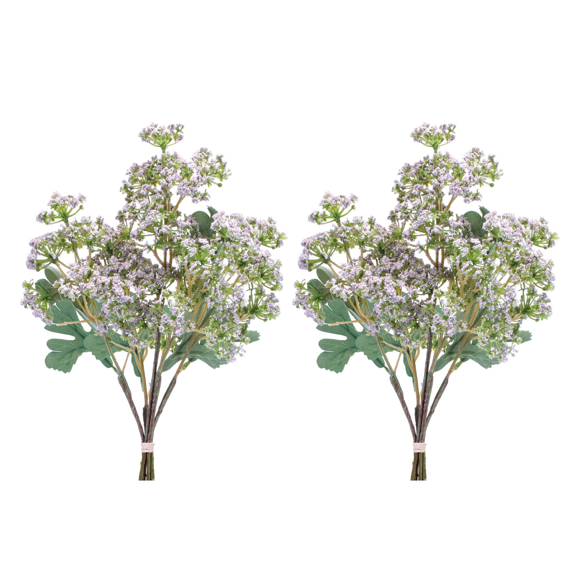 15.25" Purple Angelica Floral Bundles, 2ct.